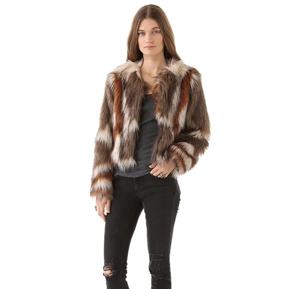 sOLD Twelfth Street by Cynthia Vincent faux fur jacket - Picture 6 of 10